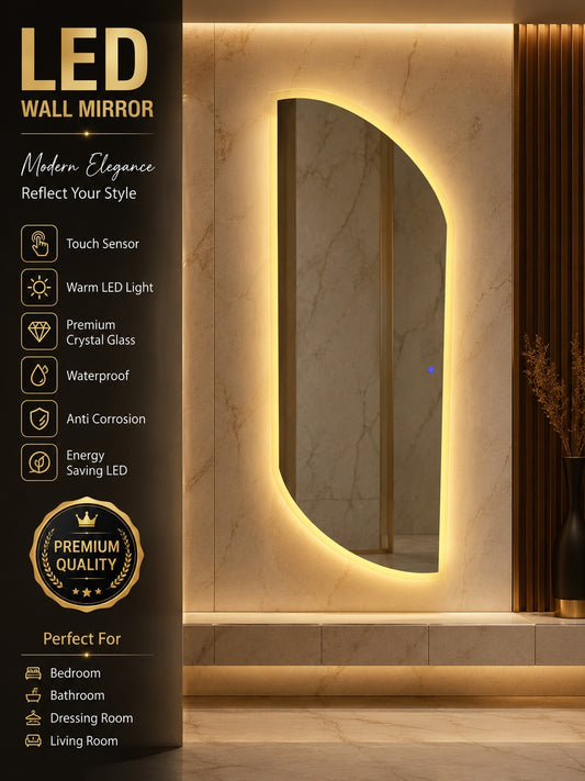 Premium LED Wall Mirror | Modern Luxury Mirror With 20% Off