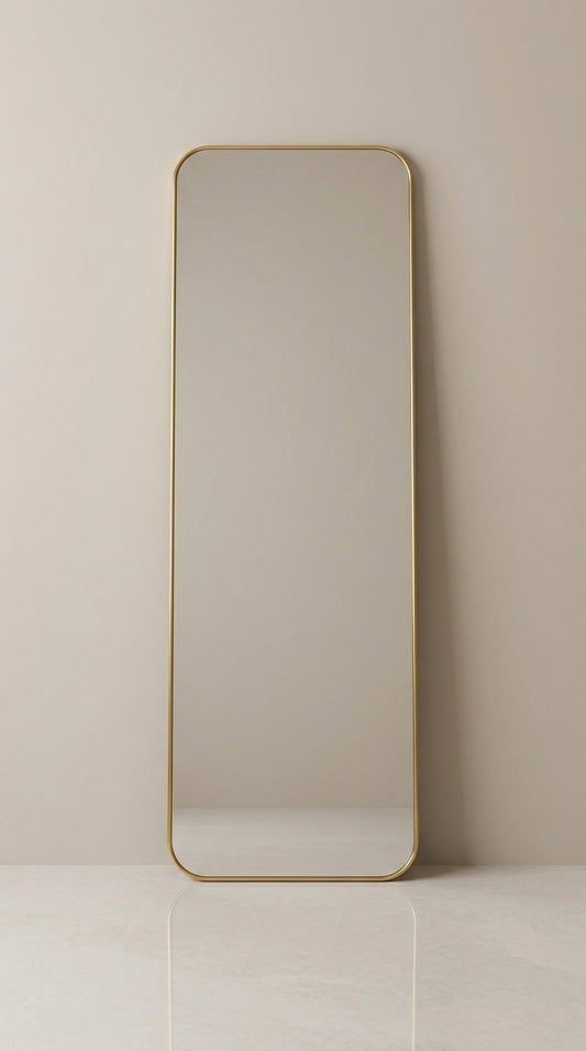 2x6 Standing Mirror Full Length – Frameless Floor Mirror | Modern Dressing Mirror (Non LED)