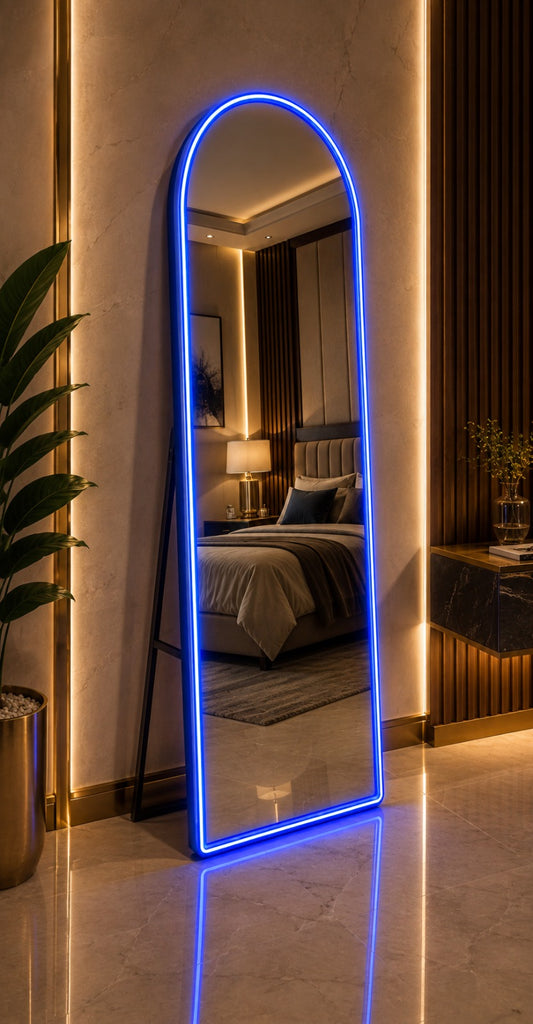 2x6 Standing LED Mirror LED – | Blue LED