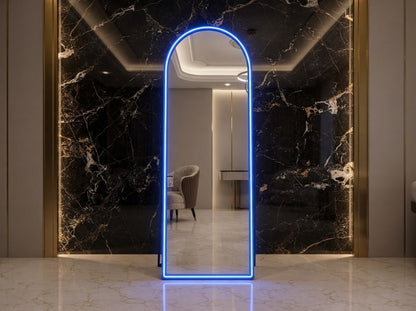 2x6 Standing LED Mirror LED – | Blue LED